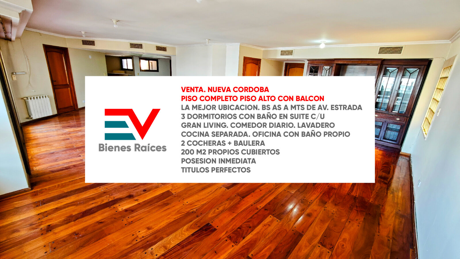 VENTA. NUEVA CORDOBA. PISO COMPLETO PISO ALTO 2 COCHERAS + BAULERA. LA MEJOR UBICACION — foto 2