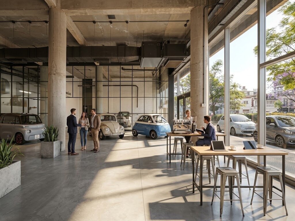 DOHO Local en PB con cochera. Planta libre al Frente, con ventana piso a techo. Salida a 4 vientos. Ideal cafe, resto autos
