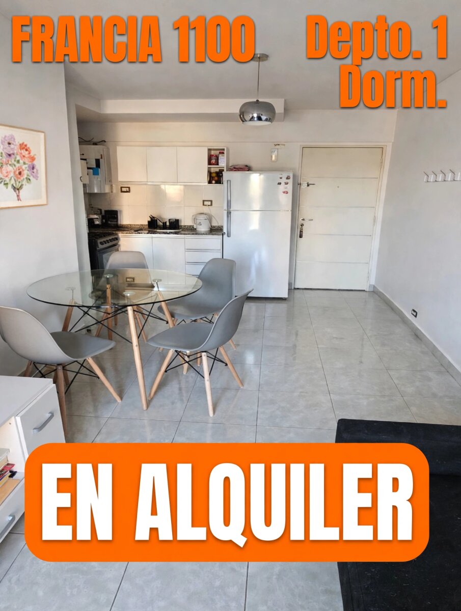 ALQUILER DEPTO 1 DORMIT FRANCIA 1100 — foto 2