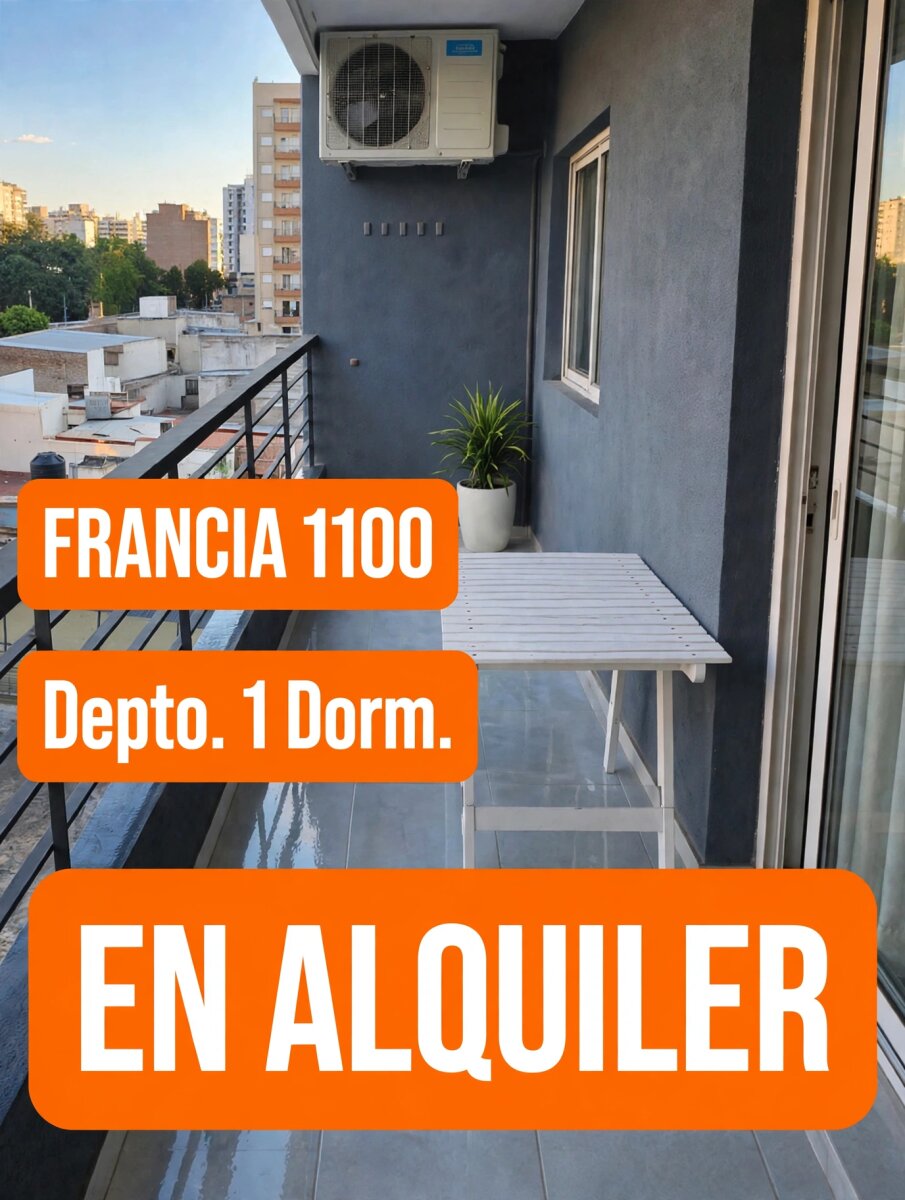 ALQUILER DEPTO 1 DORMIT FRANCIA 1100 — foto 5