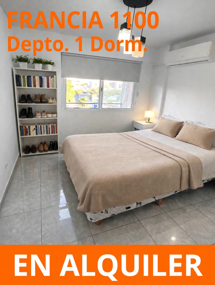 ALQUILER DEPTO 1 DORMIT FRANCIA 1100 — foto 3
