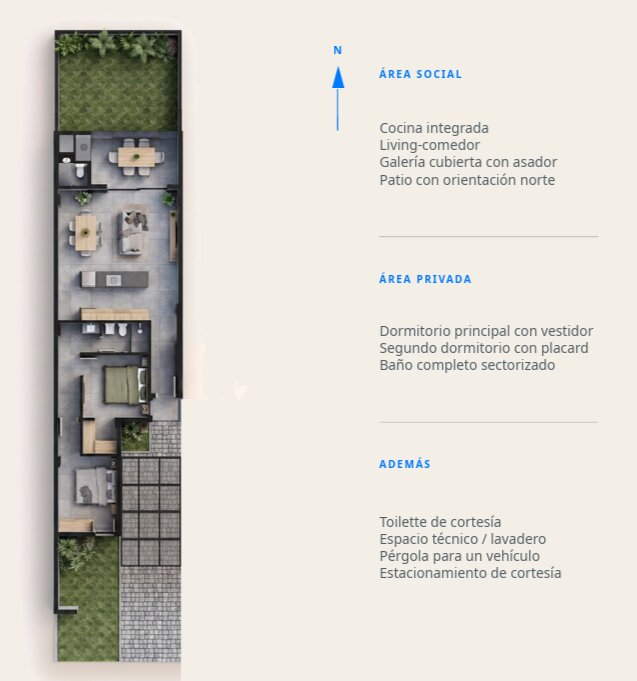 Duplex de 2 dorm en Docta — foto 5