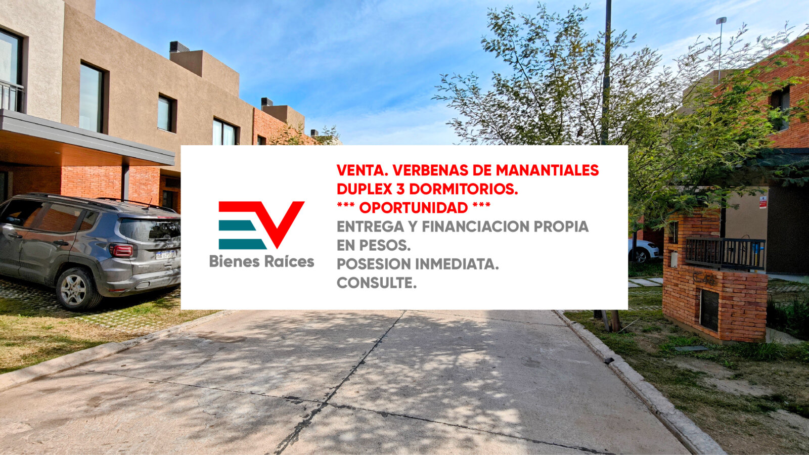 VENTA. VERBENAS HOUSING (MANANTIALES) UNICO DUPLEX 3 DORM CON FINANCIACION PROPIA Y POSESION INMEDIATA