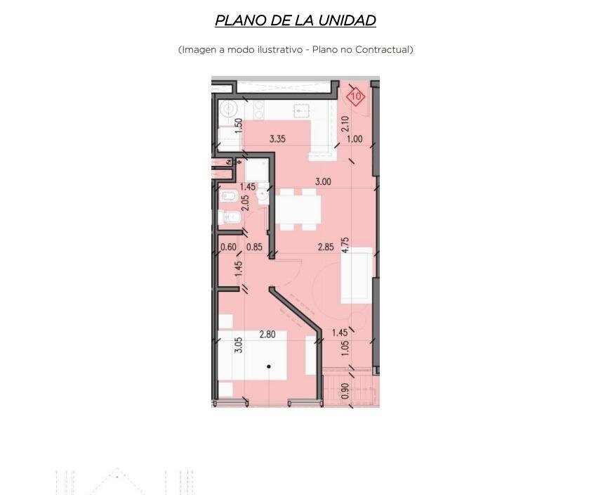 VENTA DEPARTAMENTO 1 DORMITORIO POCITO SOCIAL LIFE - Imagen 4