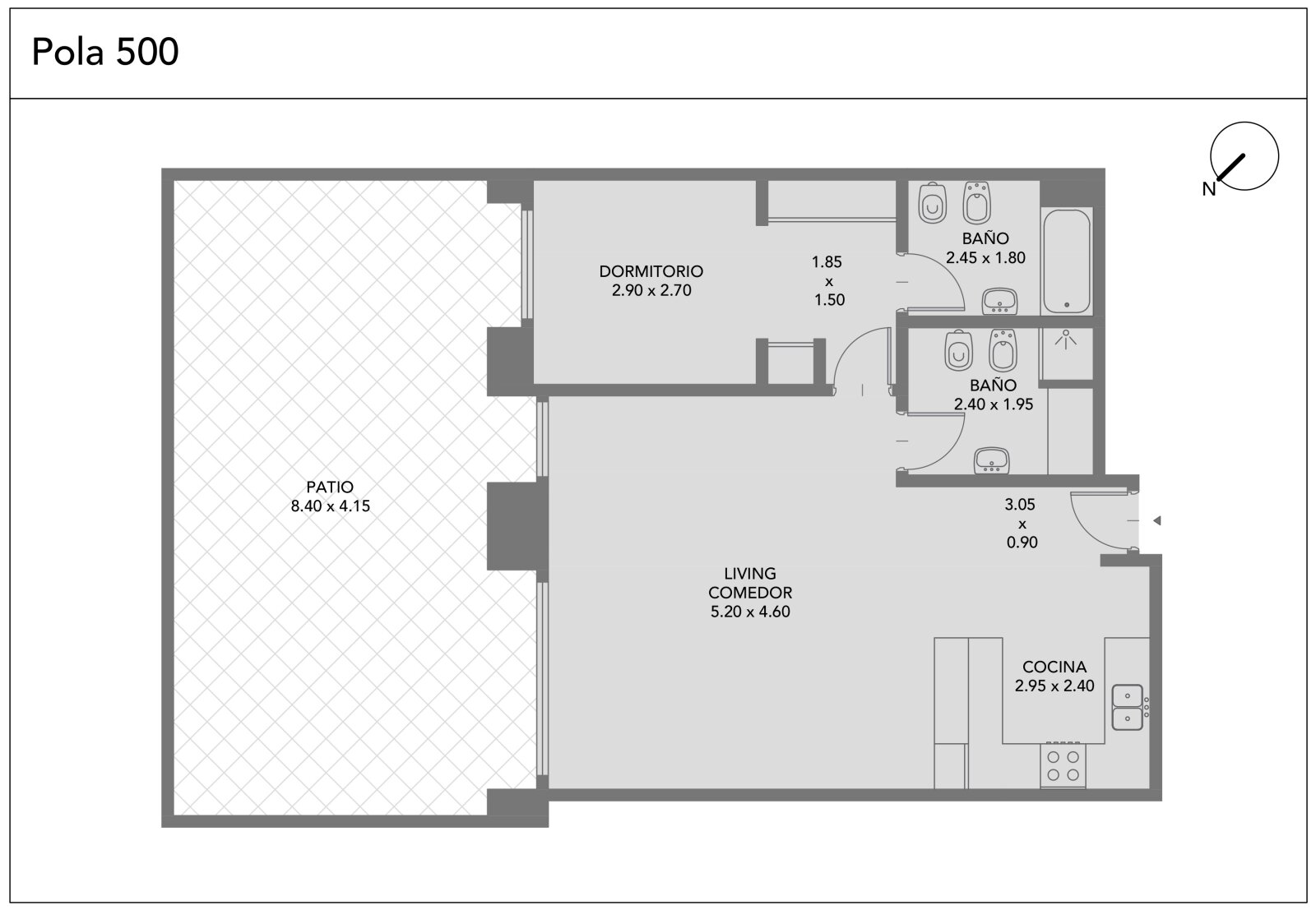 Venta. Departamento 3 ambientes a estrenar. Con patio. Eléctrico. Liniers — foto 2