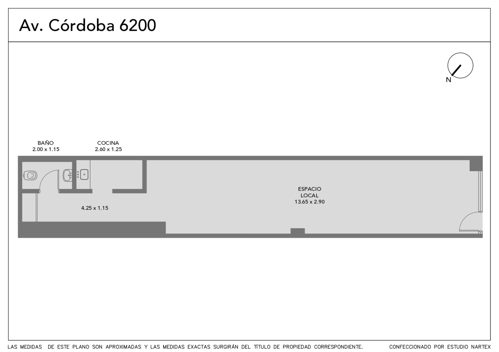 Venta local comercial Av. Córdoba · Vidriera · Con renta - 21