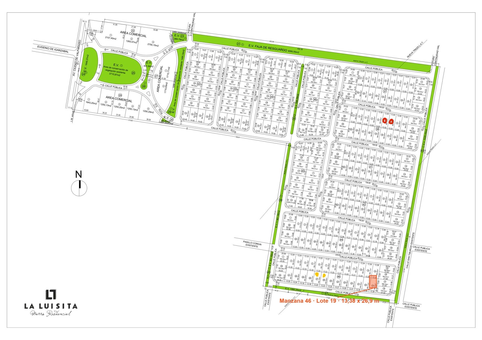 Lote en venta 360 m² apto dúplex en barrio cerrado La Luisita, Zona Sur - 14