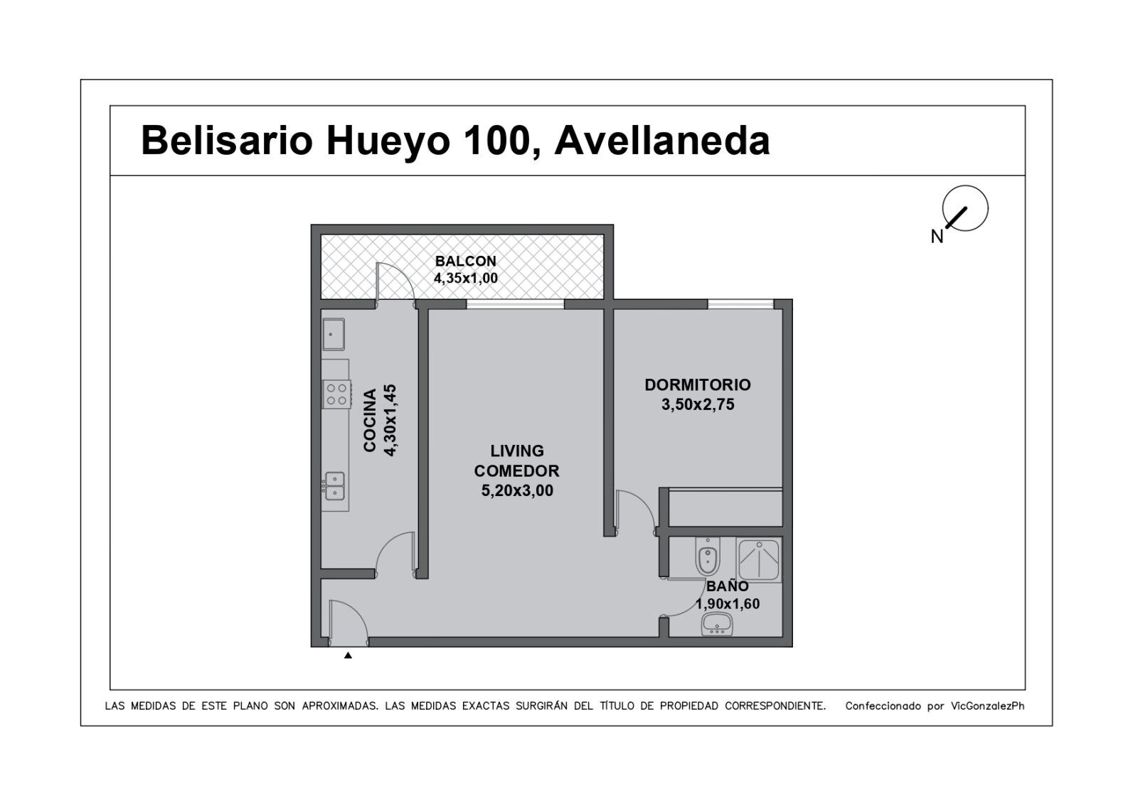 Venta de 2 ambientes en Avellaneda c/balcon y vista abierta. Torres Pueyrredon. - 18