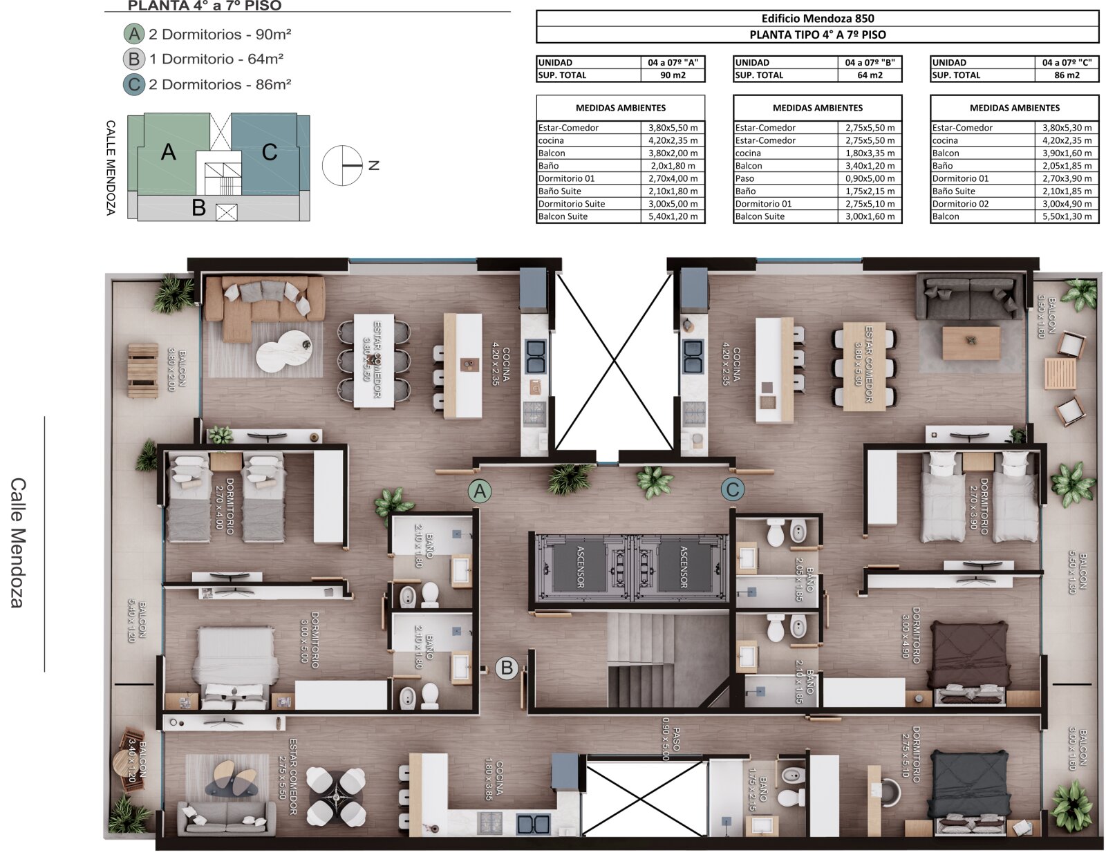 VENTA DEPARTAMENTO 1 DORMITORIO CENTRO A ESTRENAR MENDOZA AL 800 - 20
