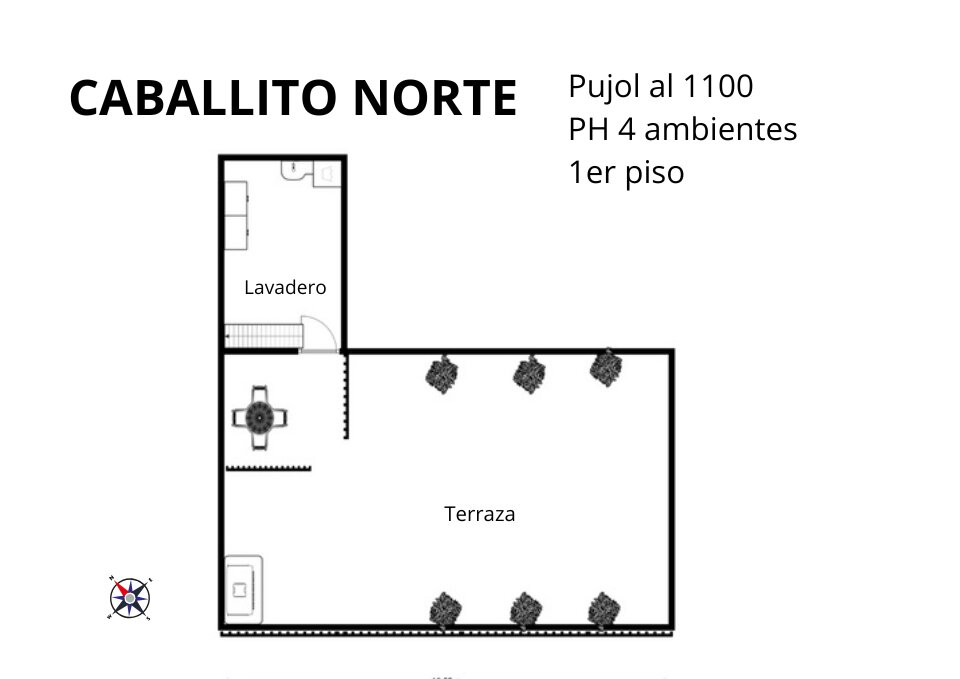 PH 4 ambientes, primer piso al frente con balcon y terraza. Entrada independiente - Caballito Norte - 6