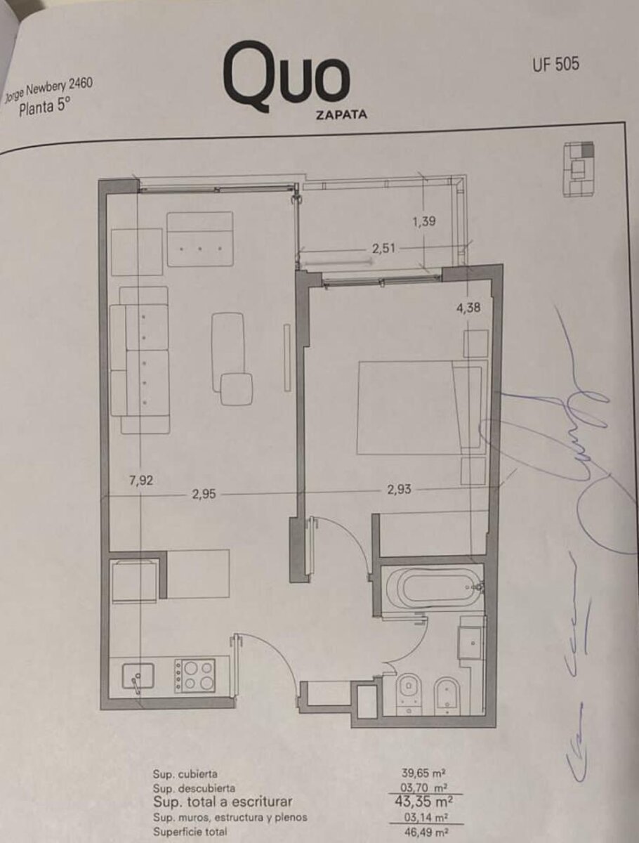 DOS AMBIENTES - AMOBLADO - TORRE PREMIUM - 52
