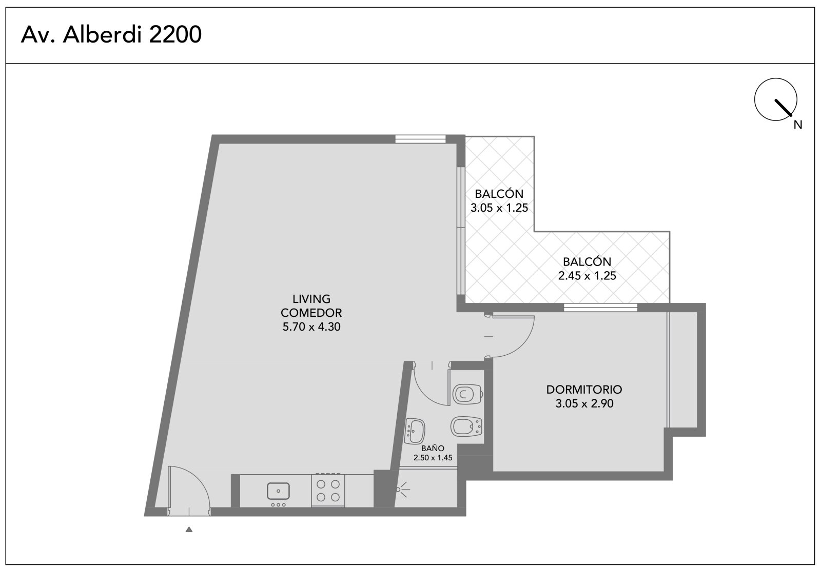 Venta. Depto 2 ambientes . Apto credito. Flores - 5