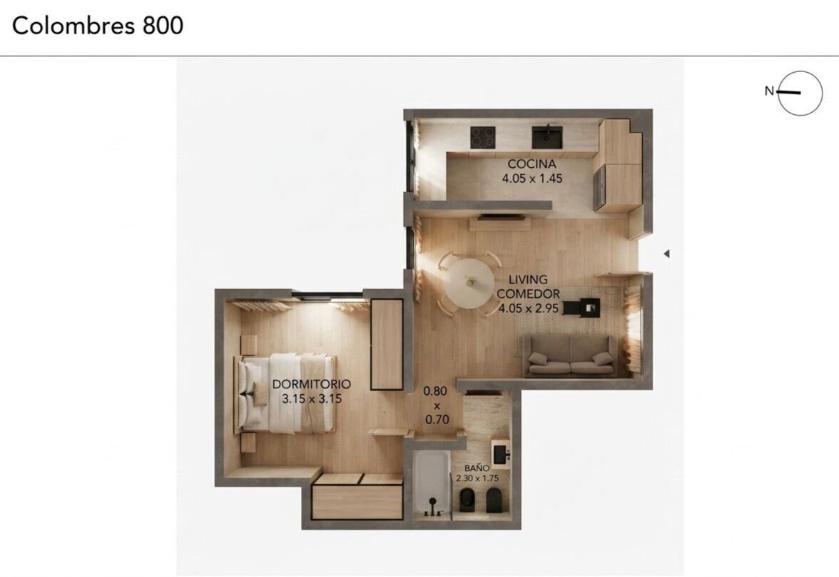 Departamento - 2 amb - Vista abierta - Boedo — foto 5