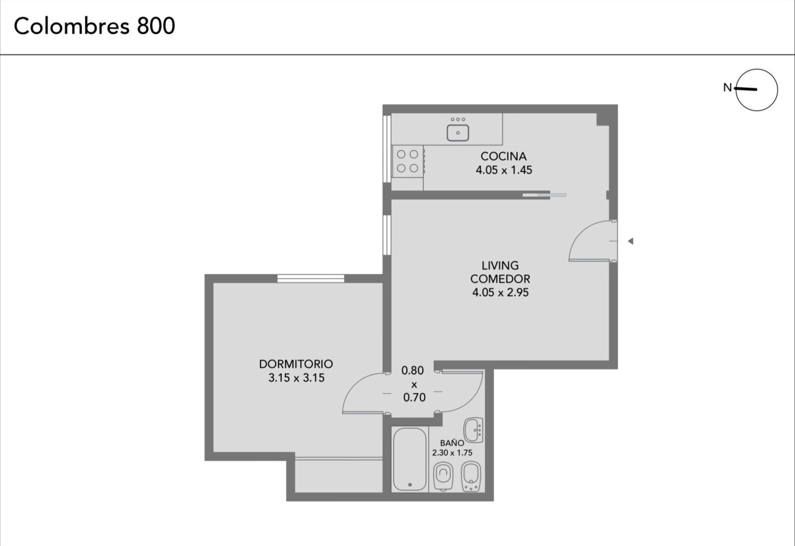 Departamento - 2 amb - Vista abierta - Boedo - 31