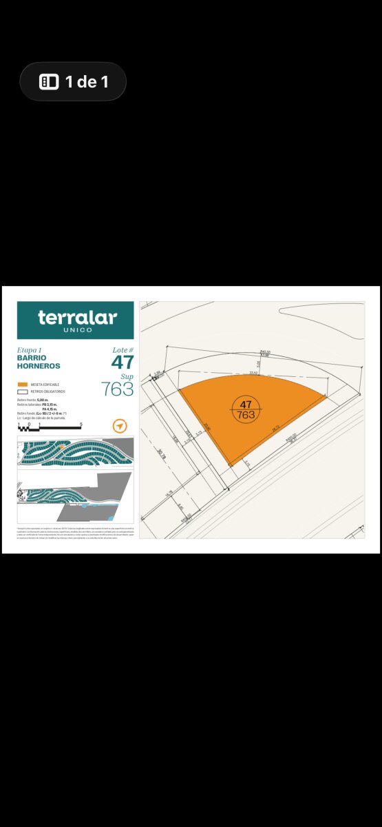 VENTA | LOTE 47 TERRALAR UNICO - 1