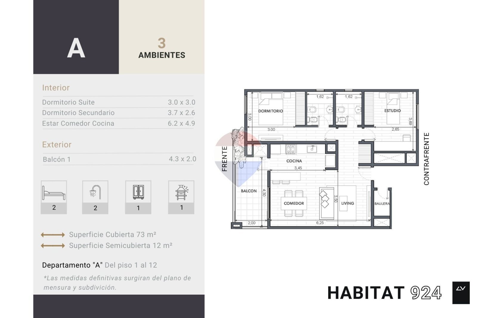 Venta Depto 3 amb en Quilmes Centro - HABITAT 924 — foto 5