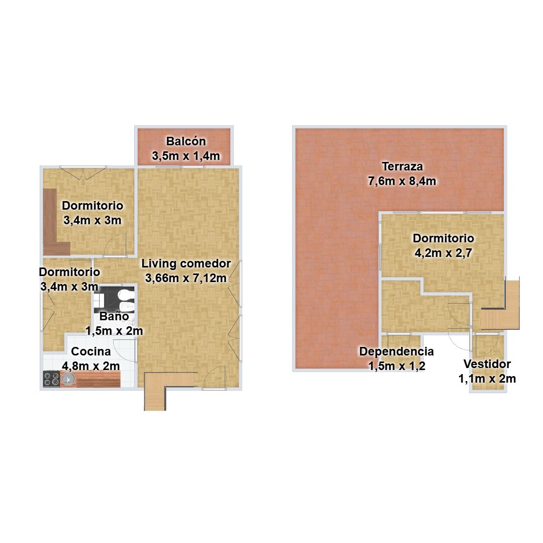 Luminoso Departamento Duplex con balcón terraza y vista panorámica - Seguridad 24hs - 152m² - Ramos Mejía - 18