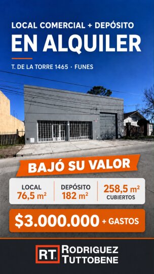 Locales - Funes - Alquiler