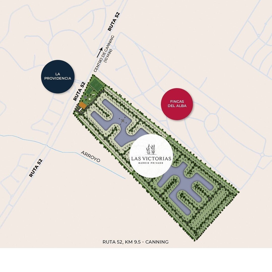 Lote a la laguna en Barrio privado "Las Victorias", Canning - 771m² - 3