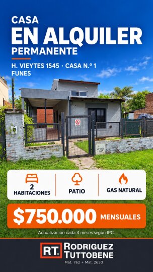 Casas - Funes - Alquiler