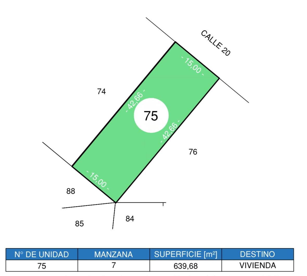 Lote Cinco Lagos - Ibarlucea - Barrio Lago Manso - Lote 75 - Proximidad Lago - 640M2 - 4