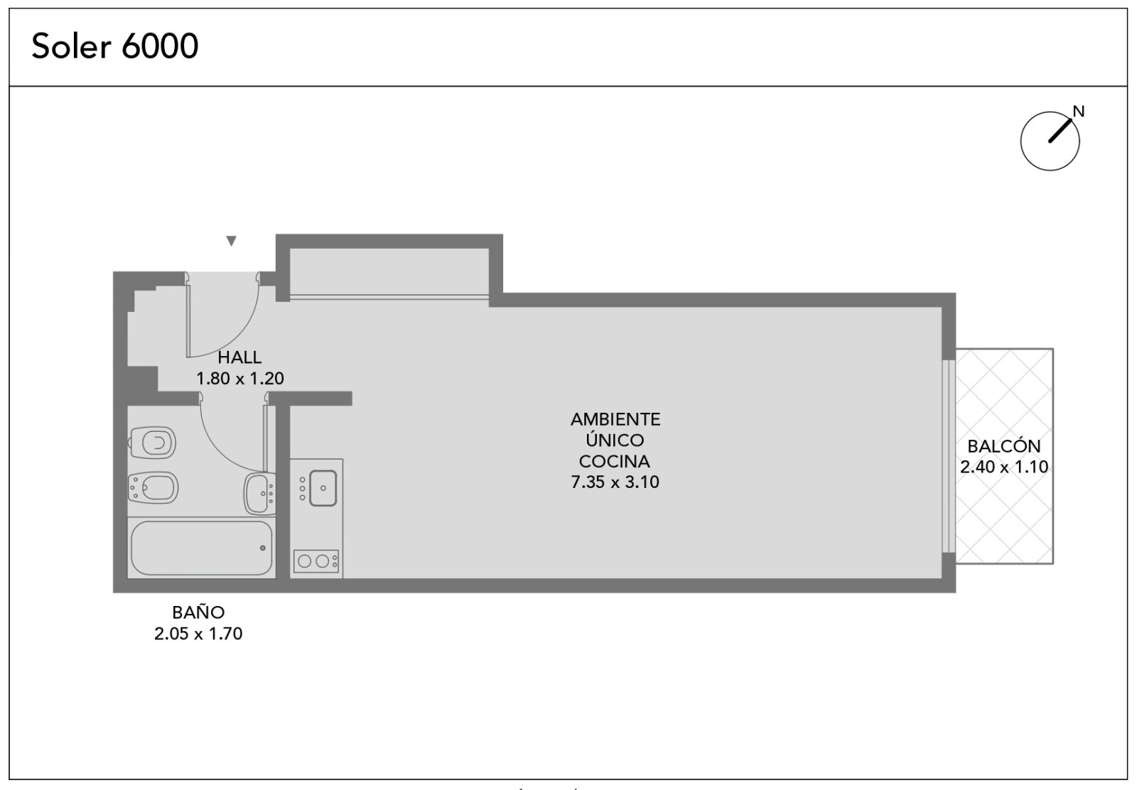 Venta. Departamento. Monoambiente. Apto Credito. Palermo — foto 2