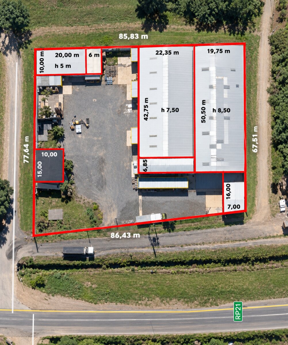 Nave 2.300 m2 + Oficinas 300 m2 en Alquiler | Alvear | Ruta Provincial 21 km 288 - 18