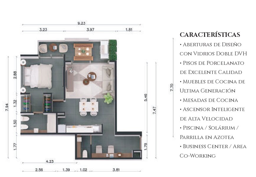 Departamento en venta en POZO. 2 ambientes. USD 70.000 de anticipo + cuotas de USD 4.800 — foto 2