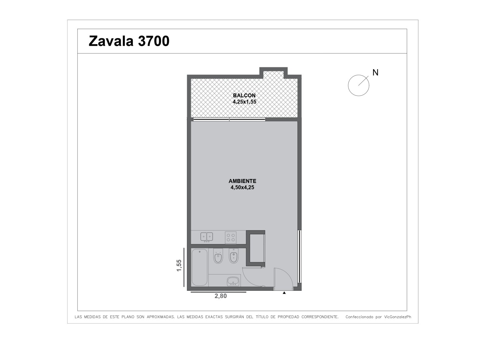 Departamento en venta. Excelente Monoambiente a estrenar. Chacarita. - 27