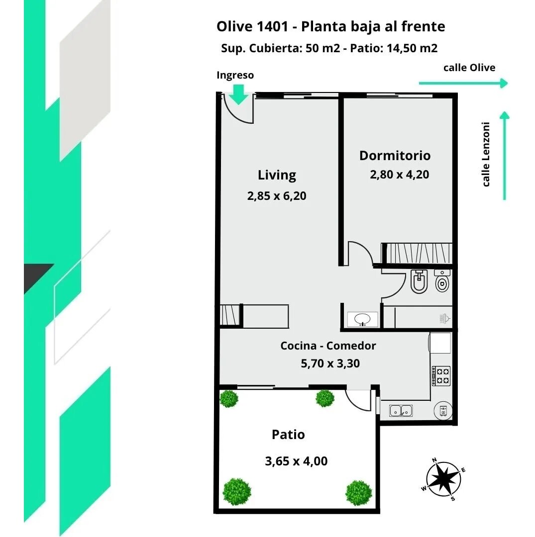 Venta Departamento 1 Dormitorio Arroyito — foto 2