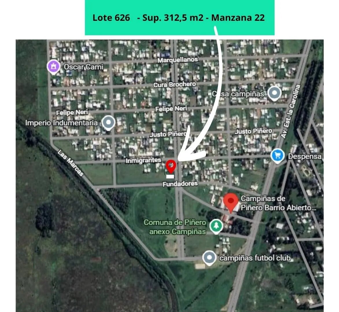 Venta Terreno / Lote Campiñas De Piñero - 15