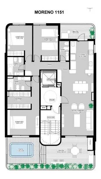 Venta Departamento 3 Dormitorios Centro — foto 2