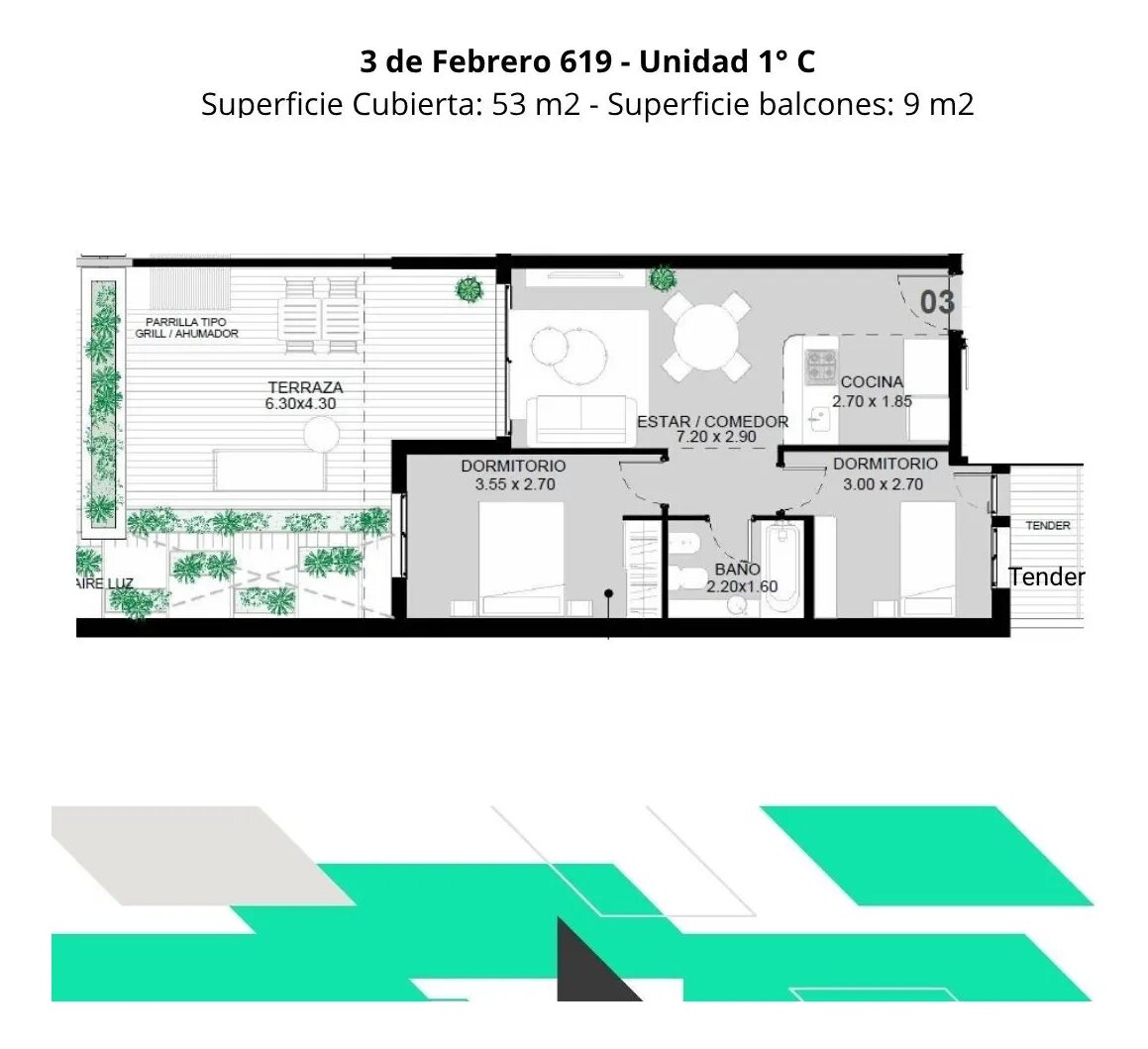 Venta Departamento 2 Dormitorios Martin - 21
