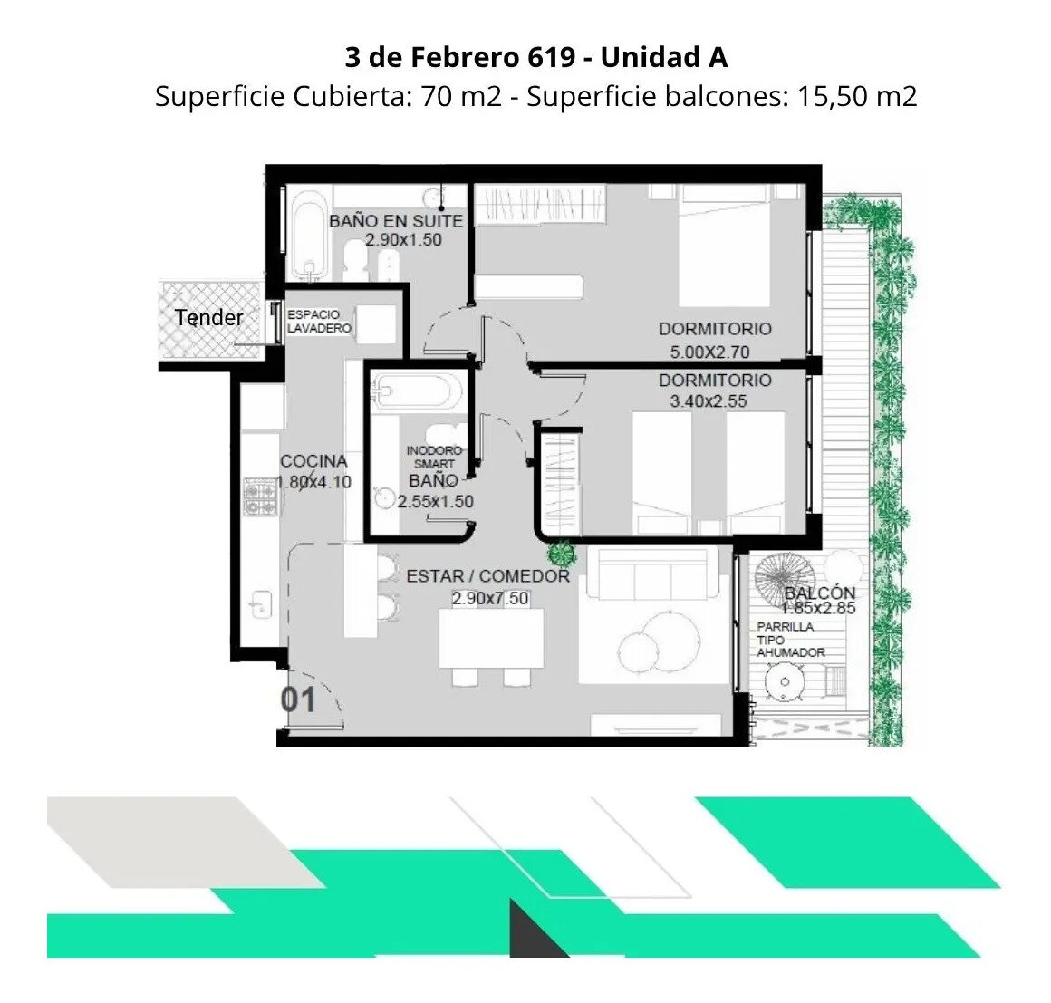 Venta Departamento 2 Dormitorios Martin - 22