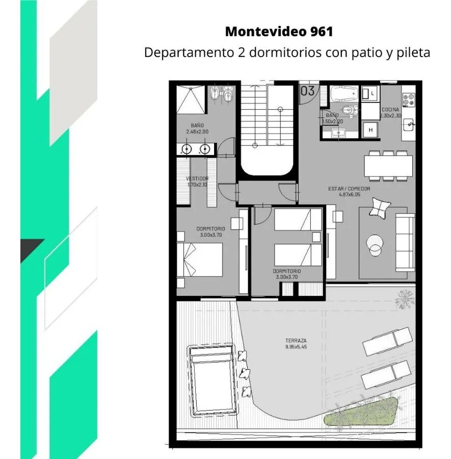Venta Departamento 2 Dormitorios Centro — foto 11